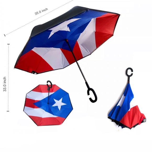 Puerto Rico flag umbrella - Picture 4 of 4